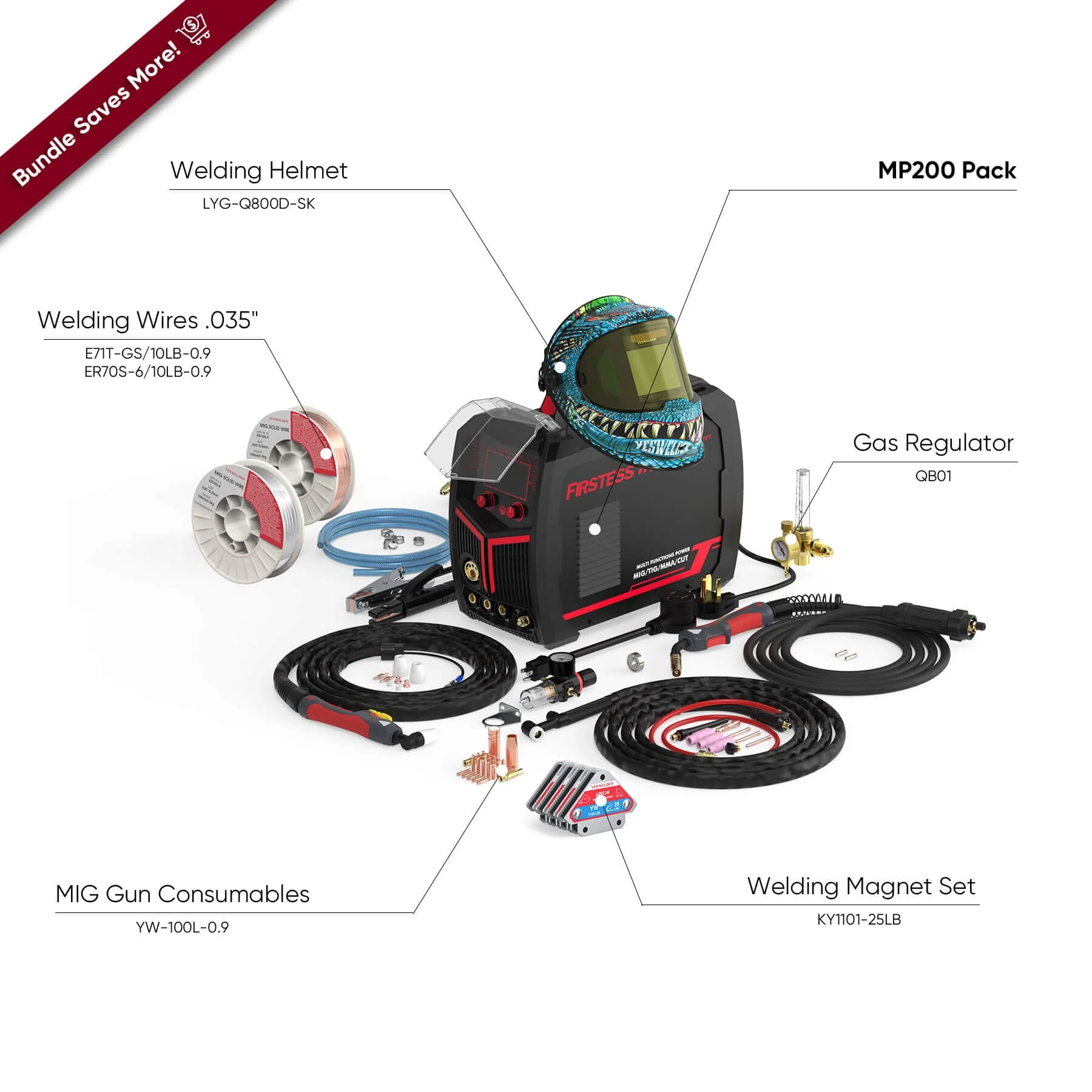 FIRSTESS MP200 5-in-1 Welder & Cutter - Image 12