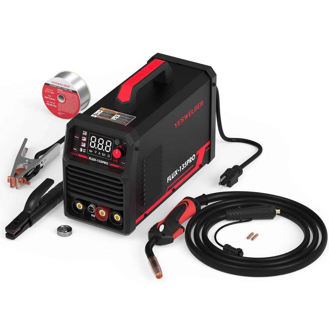 Flux-135-PRO 110V Digital Display Flux MIG/Lift TIG/Stick 3-in-1 Gasless MIG Welder - Image 4