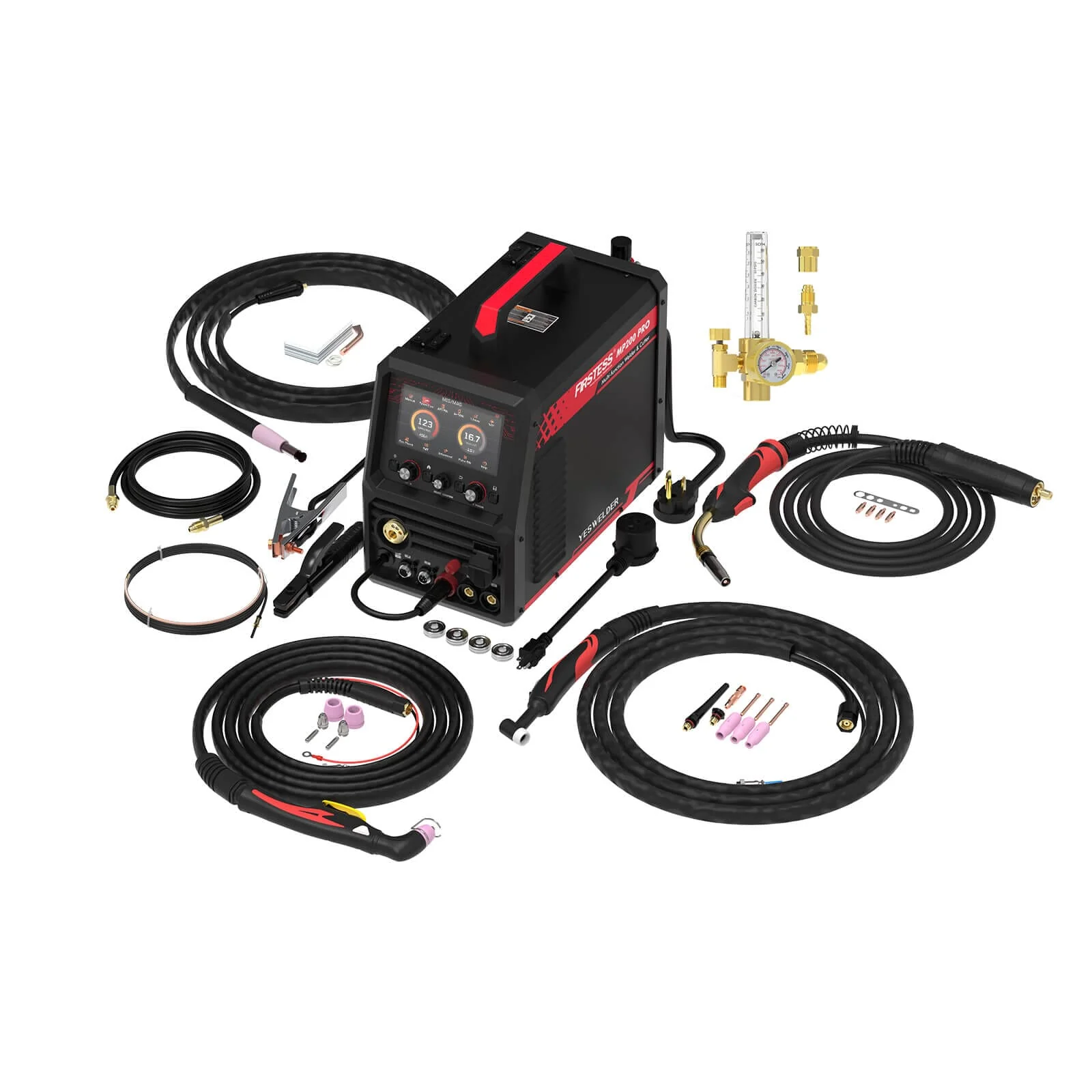 MP200-PRO 200A Pulse MIG Aluminum Multiprocess Welder with HF TIG & Plasma Cutter - Image 8