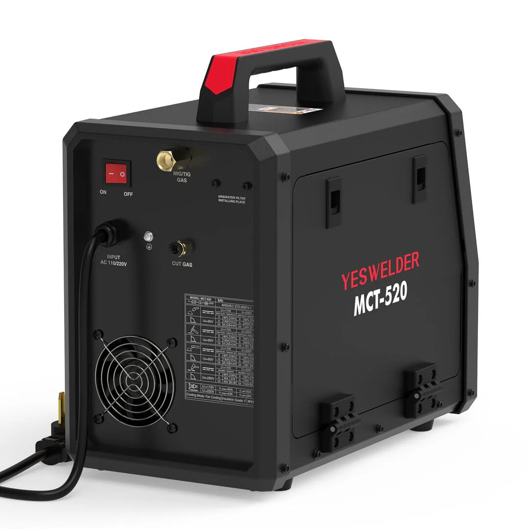 MCT520 5-in-1 MIG/TIG/Stick/CUT Welder | HF Start | Spool Gun Compatible | 110/220V Combo Machine - Image 5