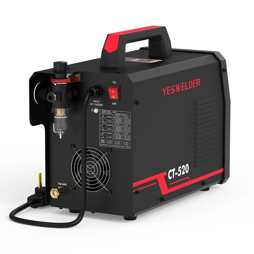 CT-520 Welder & Plasma Cutter | HF TIG, Pulse TIG, Stick, CUT | 200A Multi-Process Welding Machine - Image 4