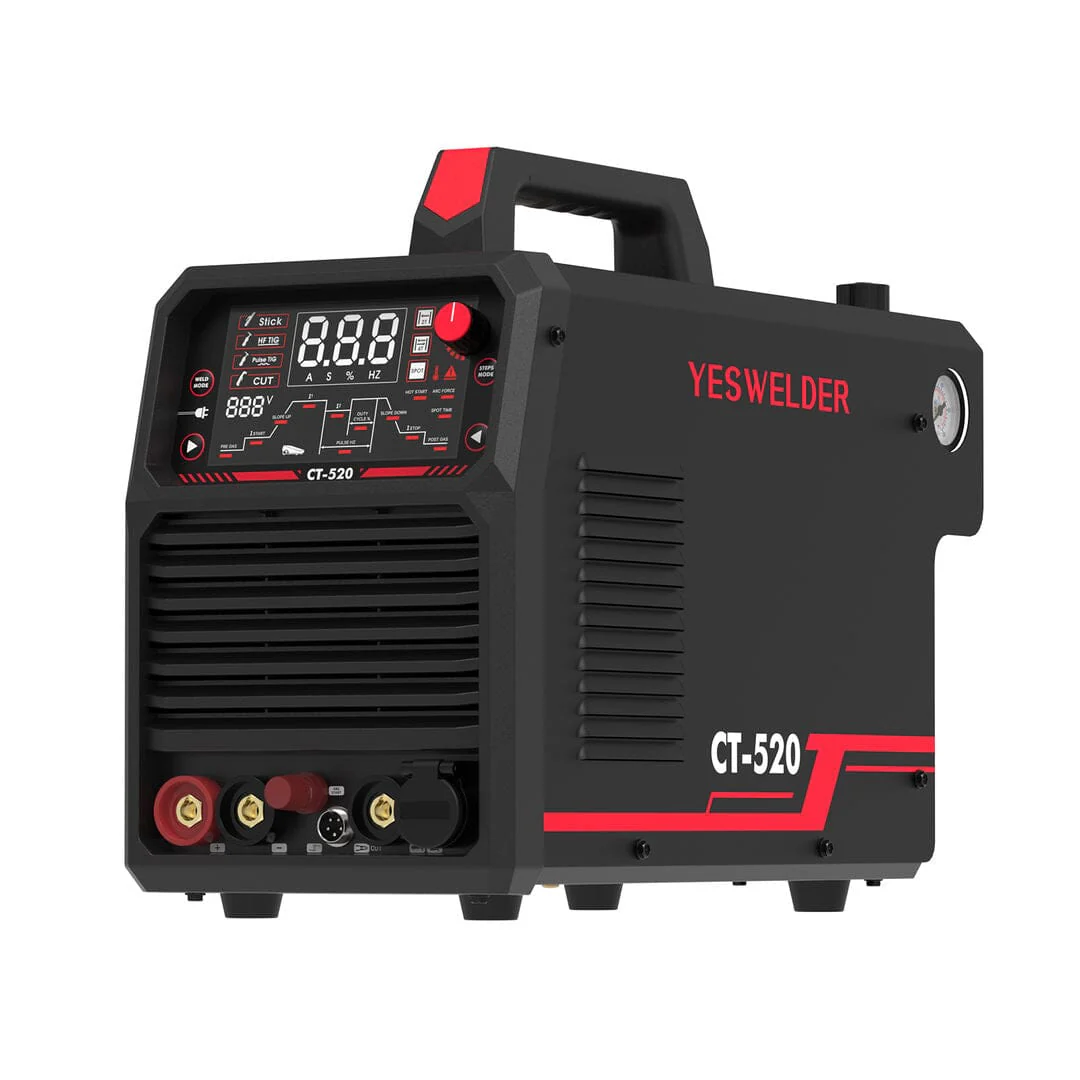 CT-520 Welder & Plasma Cutter | HF TIG, Pulse TIG, Stick, CUT | 200A Multi-Process Welding Machine - Image 5