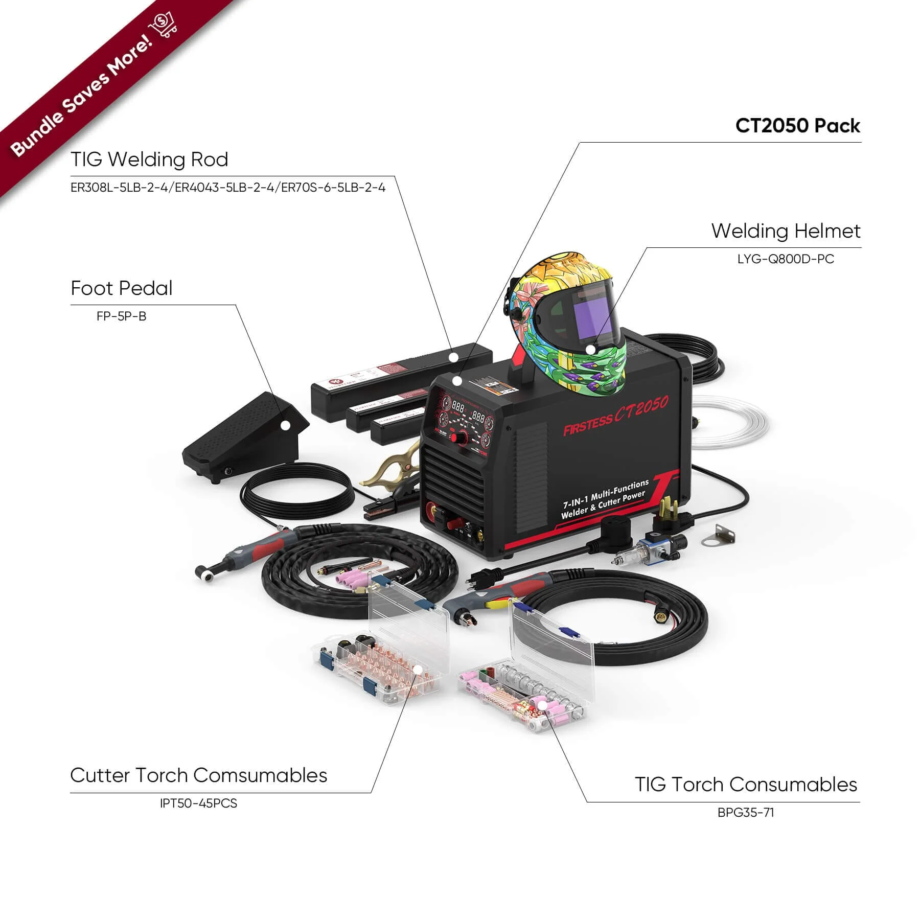 FIRSTESS CT2050 Powerful 7-in-1 Welder & Cutter - Image 10