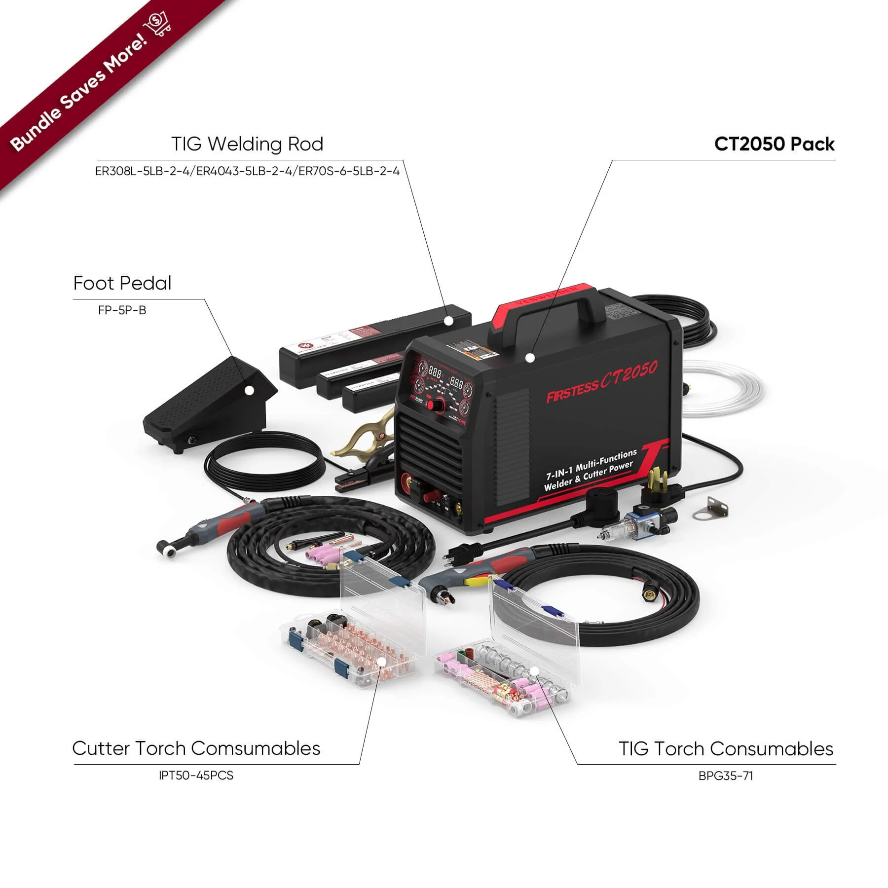 FIRSTESS CT2050 Powerful 7-in-1 Welder & Cutter - Image 9